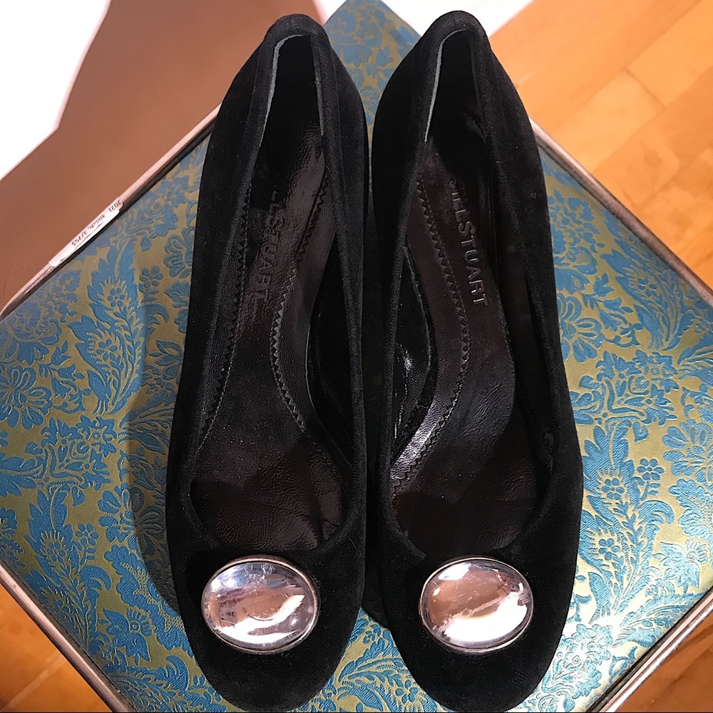 Jill Stuart Black Emily Mascara Velvet pumps - Picture 2 of 5